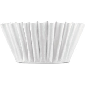 Bunn® Coffee Filters w/ Flat Bottom 8 to 12 Cup White Pack of 100