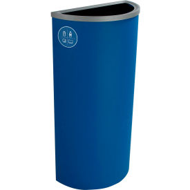 Spectrum Ellipse Slim - Mixed Recyclables, 8 Gallon - Blue view 2