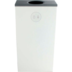 Busch Systems Spectrum Cube Slim - Cans & Bottles 10 Gallon - White - 101148 