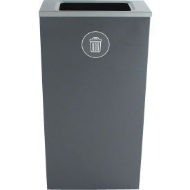 Spectrum Cube Slim - Waste, 10 Gallon - Gray view 2