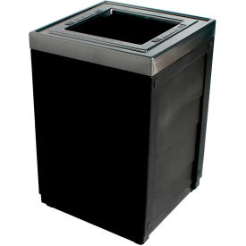 Evolve Cube Trash, 50 Gallon - Black view 2