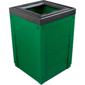 Evolve Cube Recycling Can, 50 Gallon, Green view 2