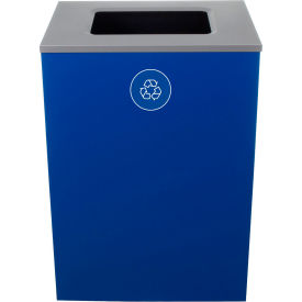 Busch Systems International Inc 104004 Busch Systems Spectrum Cube XL Recycling Can, 32 Gallon, Blue image.