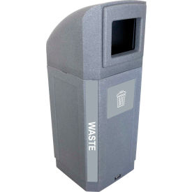 Outdoor Octo Container - Waste, 32 Gallon - Graystone view 2