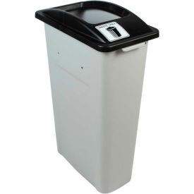 Busch Systems Waste Watcher Single - Waste Only 23 Gallon Gray/Black - 100928 