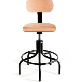 Plywood 1000 Task Chair with Glides & Footring, Maple view 2