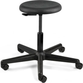 Bevco® Versa Stool Polyurethane Seat Backless 16" - 21"H Seat Black 