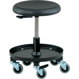 Bevco Precision Manufacturing Co 3057 Bevco Scooter Stool with Tool Tray - Polyurethane - Black image.