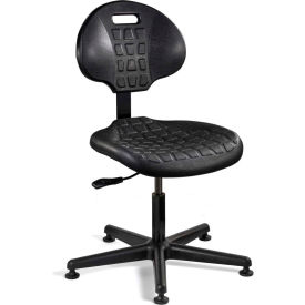 Bevco Precision Manufacturing Co 7000-BLK Bevco 7000-BLK Everlast Polyurethane Chair, Black Nylon Base, Mushroom Glides image.