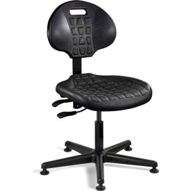 Bevco Precision Manufacturing Co 7001-BLK Bevco 7001-BLK Everlast Polyurethane Chair, Black Nylon Base, Mushroom Glides image.