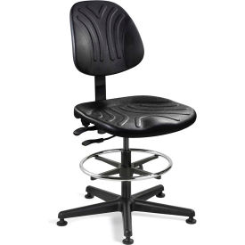 Bevco Precision Manufacturing Co 7301D Bevco 7301D Dura Polyurethane Chair, Black Nylon Base, Mushroom Glides, Black image.