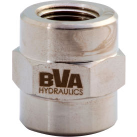 Shinn Fu America-Bva Hydraulics FT103 BVA Hydraulic Fitting Coupling, Female 3/8"-18NPTF to Female 3/8"-18NPTF image.