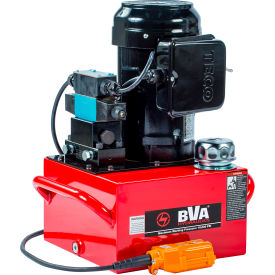 Shinn Fu America-Bva Hydraulics PE50S4L03A BVA Hydraulic Electric Pump, 1.5 HP, 3 Gallon, 4 Way/3 Position Solenoid Locking Valve, 10 Pendant image.
