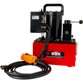 Shinn Fu America-Bva Hydraulics PU55M3L025B BVA Hydraulic Lightweight Electric Pump, 2.5 Gallon, 3 Way/3 Position Manual Lock Valve image.