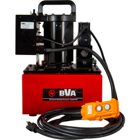 Shinn Fu America-Bva Hydraulics PU55S4L025B BVA Hydraulic Lightweight Electric Pump, 2.5 Gallon, 4 Way/3 Position Solenoid Lock Valve image.