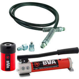 Shinn Fu America-Bva Hydraulics SP3-1202XT BVA Hydraulic Combo, 12 Ton, 2" Stroke Hollow Cylinder No Threads with P350 Pump image.