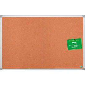 MasterVision Earth Cork Board Silver/Gray Frame 72"W x 48"H 