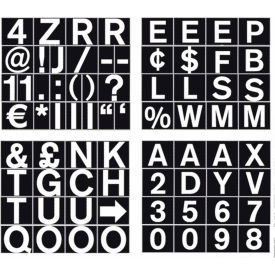 Bi-Silque Visual Communication Products  CAR0702 MasterVision 1" Magnetic Set of Letters, Numbers & Symbols  image.