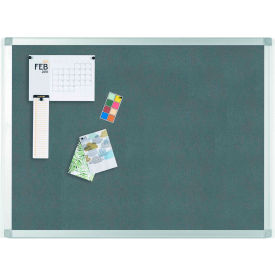 MasterVision Ayda Gray Felt Bulletin Board 36" X 48" Aluminum Frame 