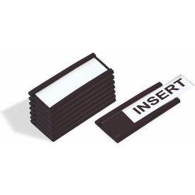 Bi-Silque Visual Communication Products  FM1310 MasterVision Magnetic Data Cards, Black, Accessories, 1" X 2", 25 pack image.