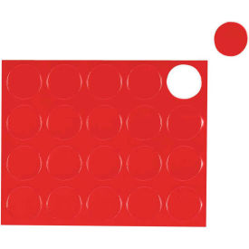 Bi-Silque Visual Communication Products  FM1604 MasterVision Red Circle Magnets, Pack of 20 image.