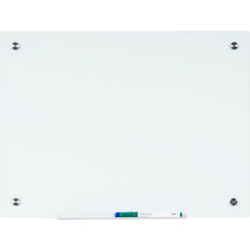 MasterVision River Magnetic Glass Dry-Erase Board 72"W x 48"H 