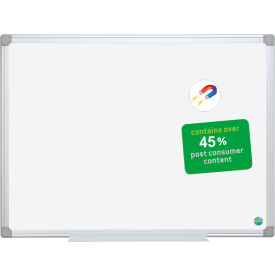 MasterVision Earth Magnetic Whiteboard Steel Surface 48"W x 36"H 