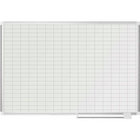 Magnetic Planning Board - 1x2 Grid - 48"W x 36"H - Steel Surface 