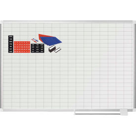 Magnetic Planning Board Kit - 1x2 Grid - 48"W x 36"H - Steel Surface 