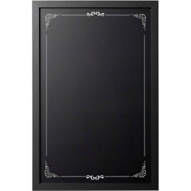 Bi-Silque Visual Communication Products  PM0331168 MasterVision Decorative Chalkboard, 16" X 24", Black Frame, Wallmount image.