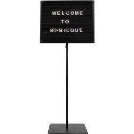 Bi-Silque Visual Communication Products  SIG04040404 MasterVision Magnetic Letter Board Stand, 16" X 20", Black image.