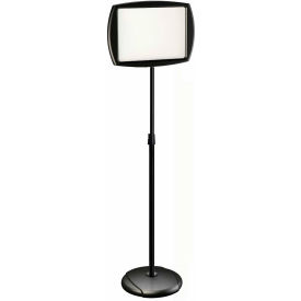 Bi-Silque Visual Communication Products  SIG07060101 MasterVision Rectangular Dry-Erase Sign Stand, 10"  X 15", Black image.
