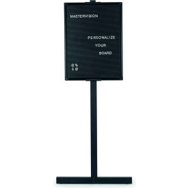 Bi-Silque Visual Communication Products  SUP1001 MasterVision Letter Board Stand, 18"x 24", Aluminum Frame, Black image.