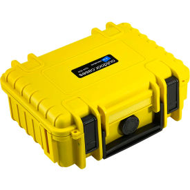 B&W North America 500/Y/SI B&W Type 500 Small Outdoor Waterproof Case W/ Sponge Insert Foam 8-3/4"L x 7"W x 3-1/2H, Yellow image.