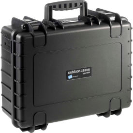 B&W North America 5000/B/RPD B&W Medium Outdoor Waterproof Case W/ Reconfigurable Padded Divider Insert 18-1/2"Lx14-1/2"W,Black image.