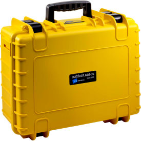 B&W North America 5000/Y/RPD B&W Medium Outdoor Waterproof Case W/ Reconfigurable Padded Divider Insert 18-1/2"Lx14-1/2"W,Yellow image.