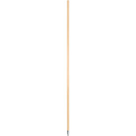60" Metal-Tip Threaded End Hardwood Broom Handle - BWK136