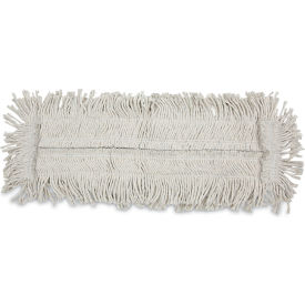 United Stationers Supply BWK1624 Boardwalk® Disposable Cut End Dust Mop Head, Cotton/Synthetic, 24 x 5, White image.