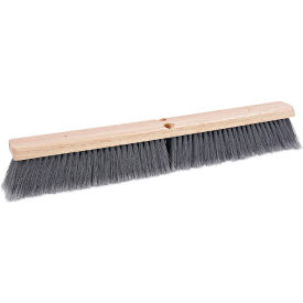 United Stationers Supply BWK20424 Boardwalk® Floor Brush Head, 3" Gray Flagged Polypropylene Bristles, 24" Brush image.