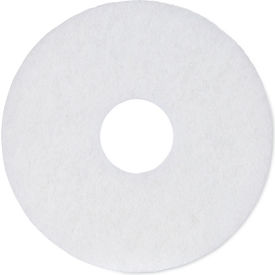 Premiere Pads PAD 4012 WHI Boardwalk® Polishing Floor Pads, 12" Diameter, White, 5/case image.