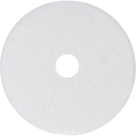 Premiere Pads PAD 4014 WHI Boardwalk® Polishing Floor Pads, 14" Diameter, White, 5/case image.