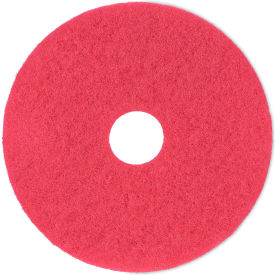 Premiere Pads PAD 4016 RED Boardwalk® Buffing Floor Pads, 16" Diameter, Red, 5/case image.