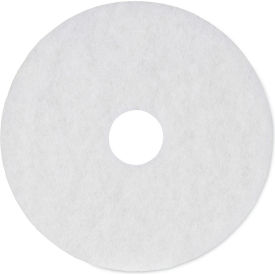 Premiere Pads BWK4016WHI Boardwalk® Polishing Floor Pads, 16" Diameter, White, 5/case image.