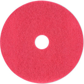 Premiere Pads PAD 4019 RED Boardwalk® Buffing Floor Pads, 19" Diameter, Red, 5/case image.