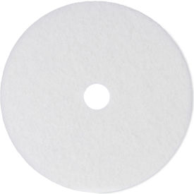 Premiere Pads PAD 4021 WHI Boardwalk® Polishing Floor Pads, 21" Diameter, White, 5/case image.