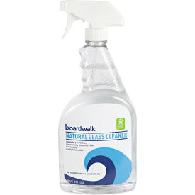 United Stationers Supply 953100-12ESSN Boardwalk® Natural Glass Cleaner, 32 oz Trigger Spray Bottle, 12/case image.