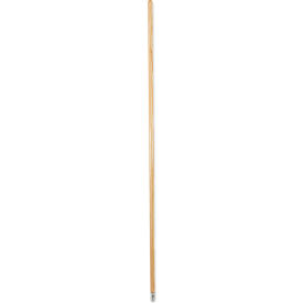 Unisan UNS 834 Boardwalk® Lie-Flat Screw-In Mop Handle, Lacquered Wood, 1.13" x 60", Natural image.