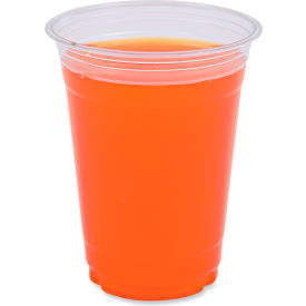 United Stationers Supply BWKPET16 Boardwalk® Clear Plastic Cold Cups, 16 oz, PET, 50 Cups/Sleeve, 20 Sleeves/case image.