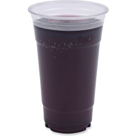 United Stationers Supply BWKPET24 Boardwalk® Clear Plastic Cold Cups, 24 oz, PET, 50 Cups/Sleeve, 12 Sleeves/case image.