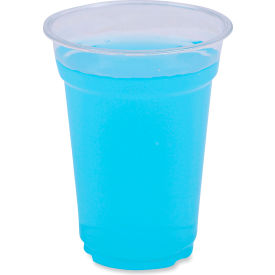 United Stationers Supply BWKPET9 Boardwalk® Clear Plastic Cold Cups, 9 oz, PET, 50 Cups/Sleeve, 20 Sleeves/case image.